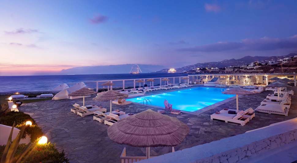 Een foto van het zwembad bij Mykonos Bay Hotel