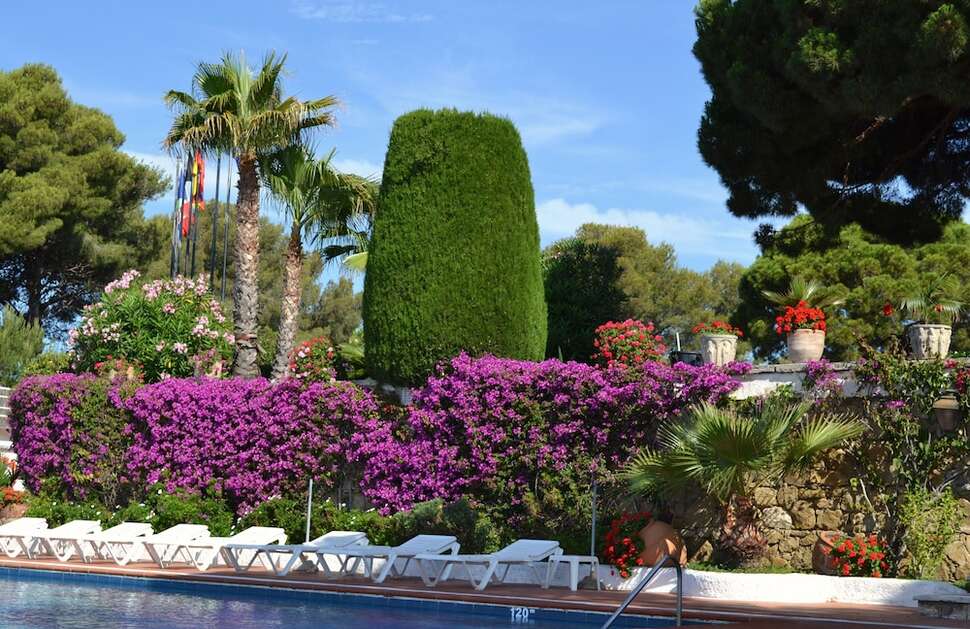 Een foto van het terras bij Hotel Roger de Flor Seleqtta