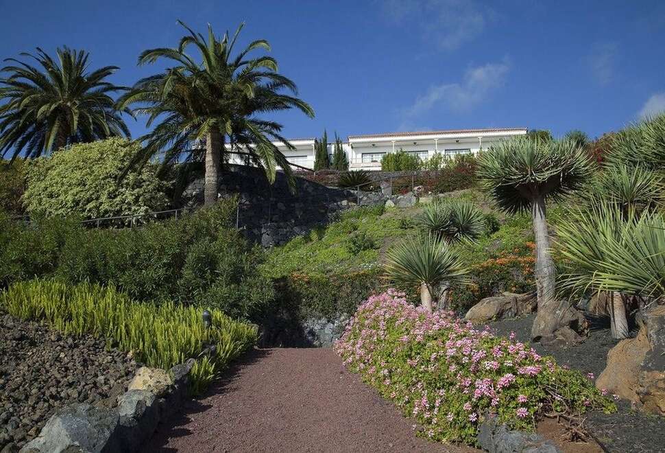 Ein Foto von der Terrasse im Parador de La Palma