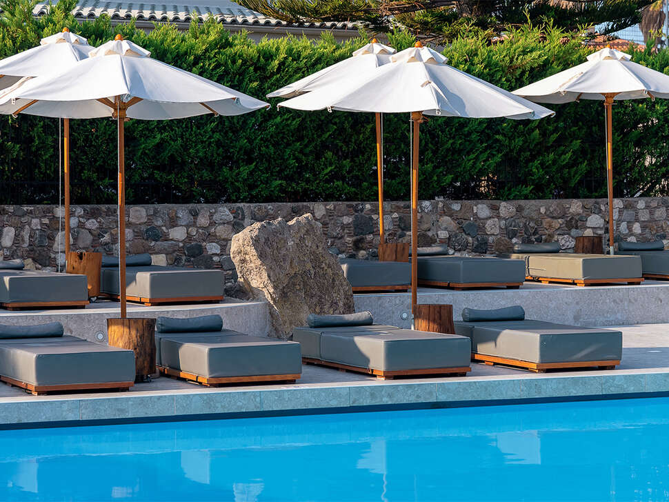 Ein Foto vom Pool im Diamond Boutique Hotel