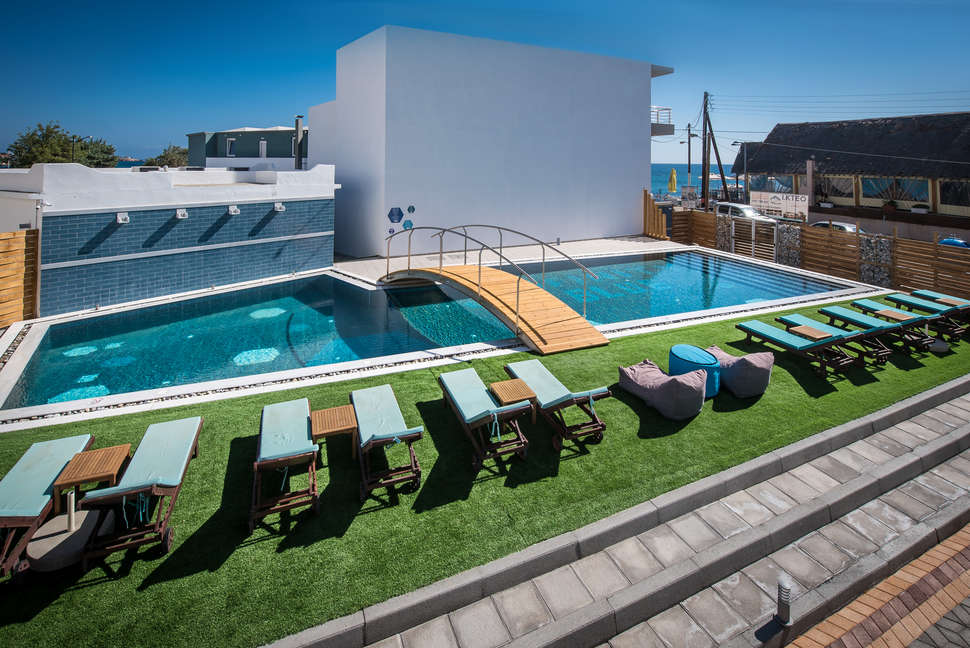 Een foto van een overzicht van Enorme Infinity Beach