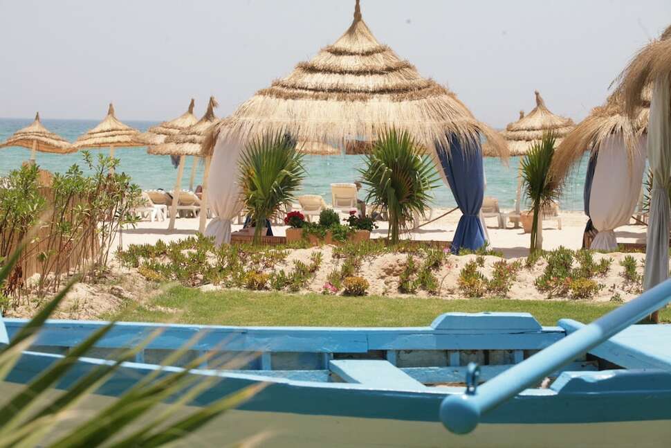 Ein Foto vom Strand beim Alhambra Thalasso