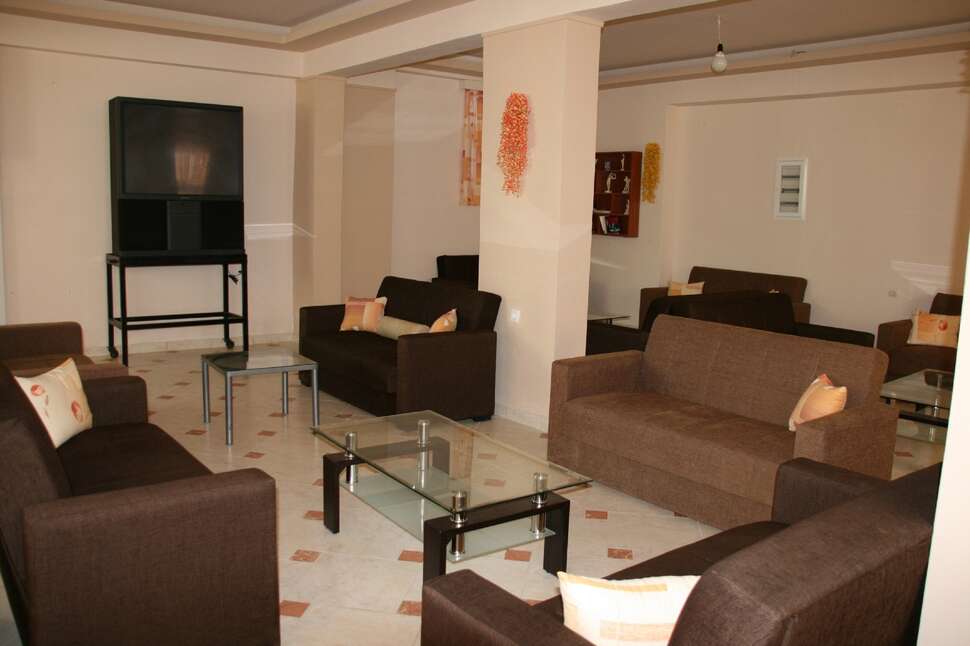 Een foto van het interieur van Village Inn Studios & Appartementen