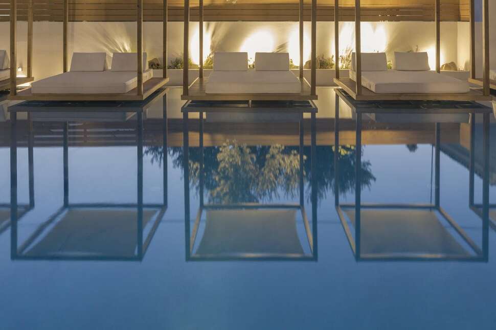 Een foto van het zwembad bij Samian Mare Hotel Suites & Spa
