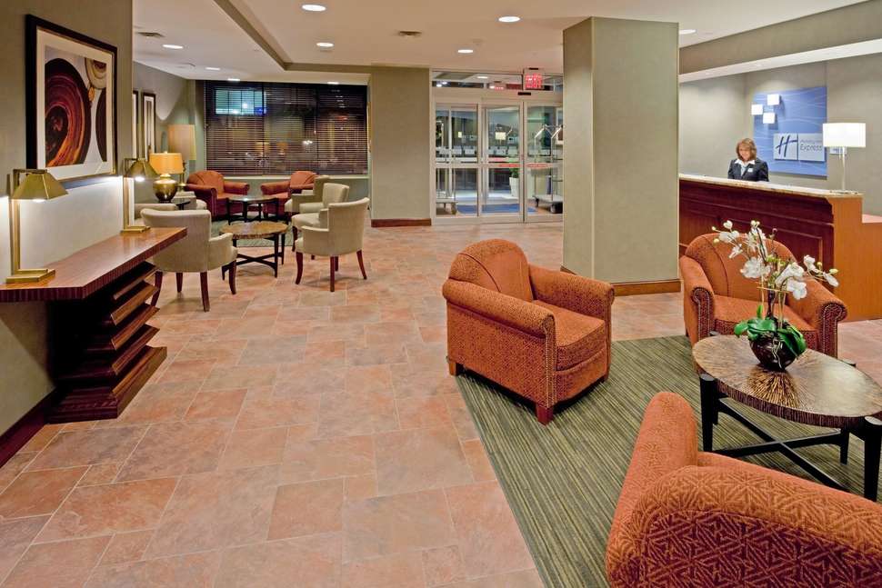 Een foto van het interieur van Holiday Inn Express New York City Times Square