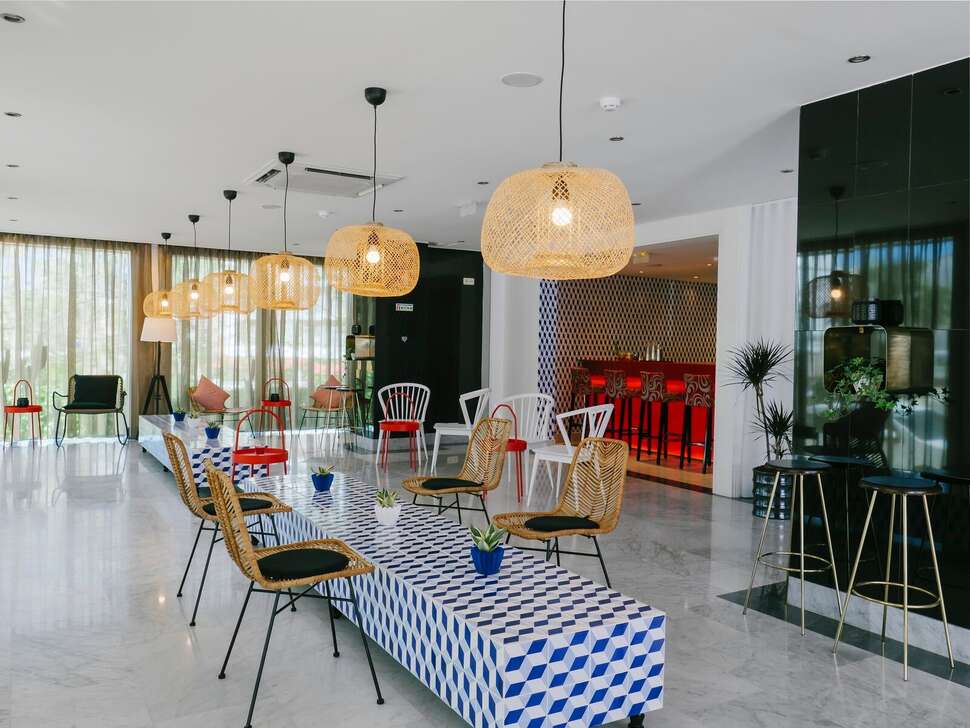 Ein Foto von den Einrichtungen im Topazio Vibe Beach Hotel & Apartments