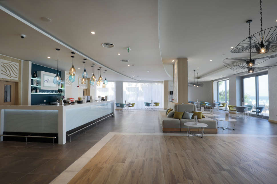 Een foto van het interieur van Riu Astoria
