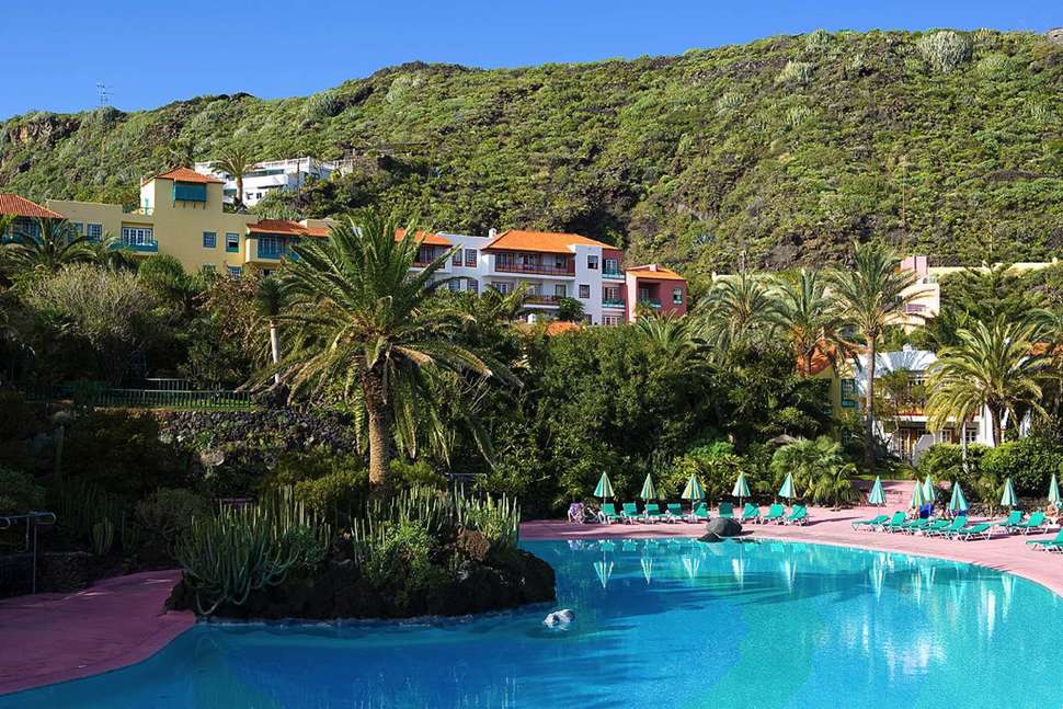Een foto van het zwembad bij Hacienda San Jorge