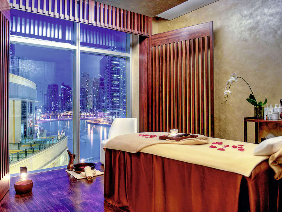 Ein Foto von den Einrichtungen im Mövenpick Hotel & Apartments Bur Dubai