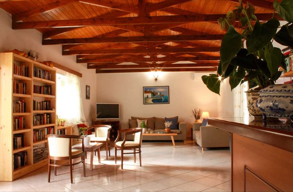 Een foto van het interieur van Villa Vicky