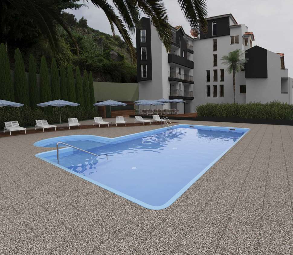 Een foto van een overzicht van Santa Cruz Village