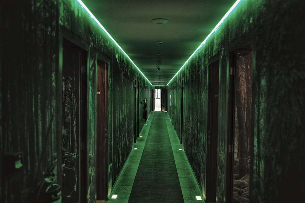 Een foto van het interieur van Hotel Cruzeiro