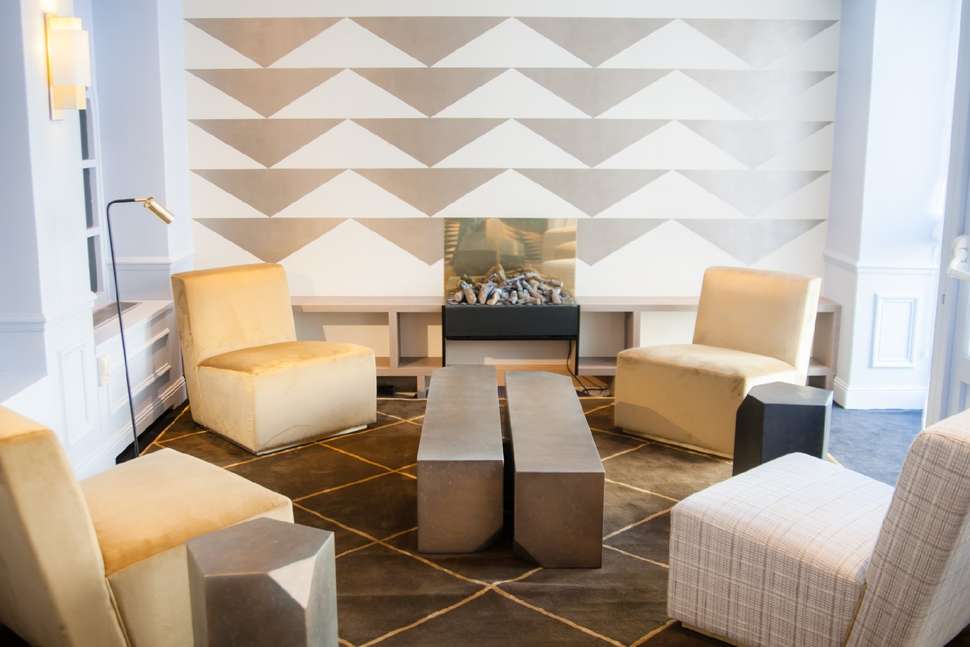 Een foto van het interieur van Hotel Le Royal