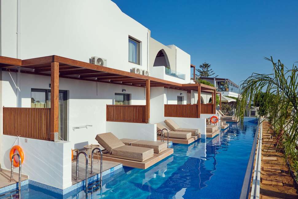 Een foto van het zwembad bij Amnissos Residence