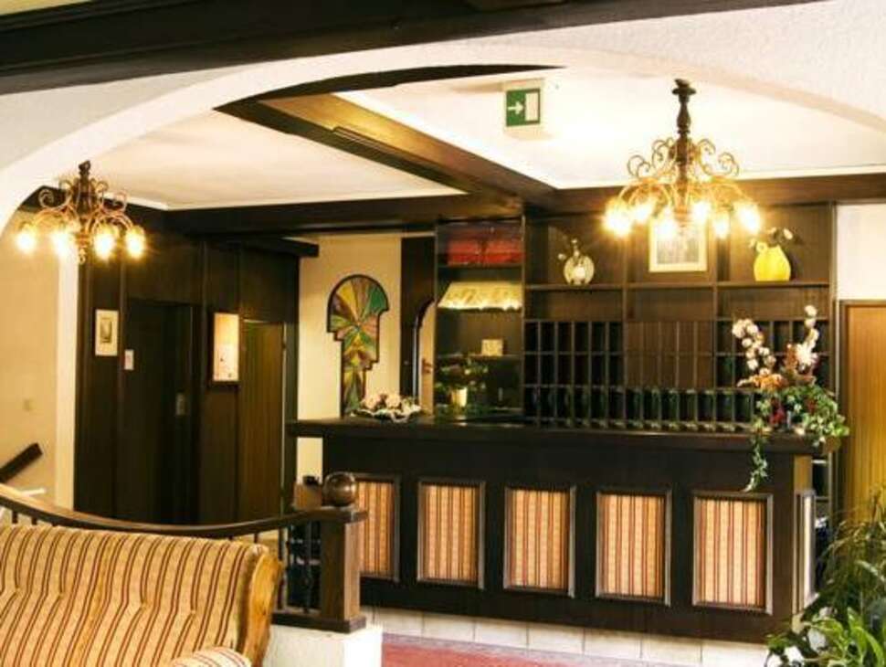 Een foto van het interieur van Parkhotel Kirchberg
