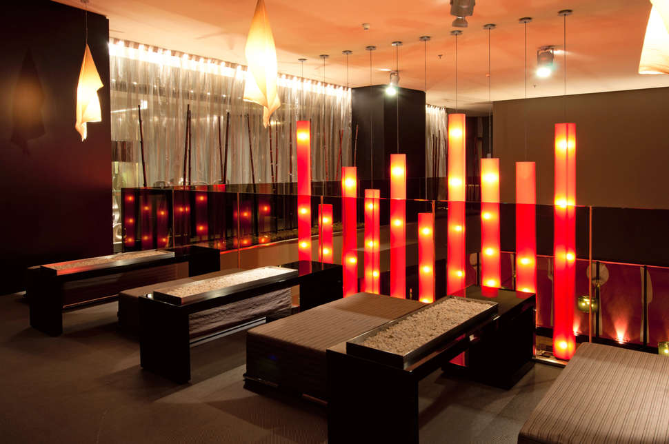 Een foto van het interieur van Hotel Barcelona Condal Mar Affiliated by Melia