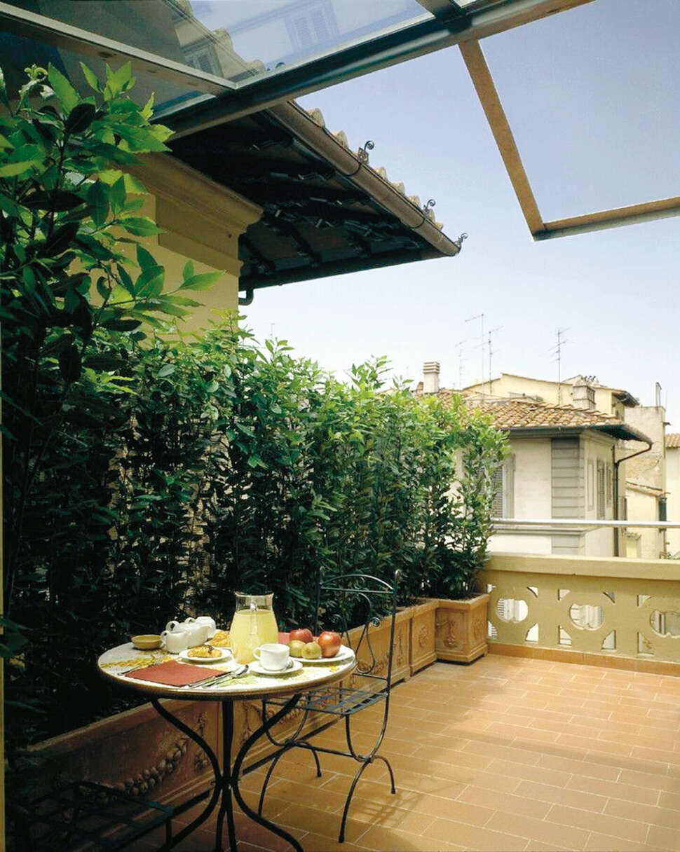 Een foto van het terras bij Hotel Palazzo Ognissanti
