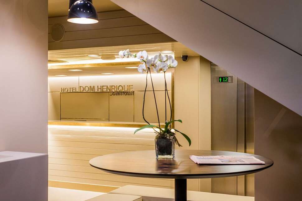 Een foto van het interieur van Hotel Dom Henrique