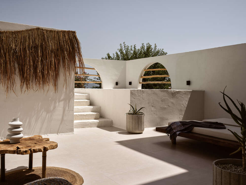 Ein Foto von der Terrasse im Gardelli Resort