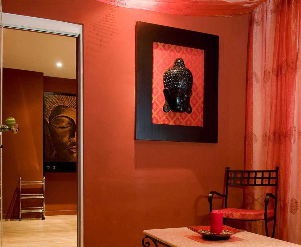 Een foto van het interieur van Hotel Santana