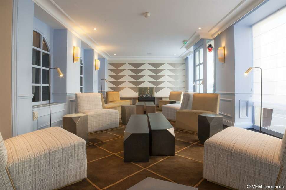 Een foto van het interieur van Hotel Le Royal