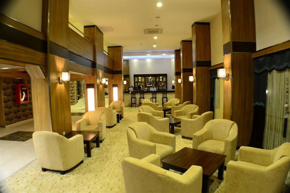 Een foto van het interieur van The Gap Hotel Kusadasi