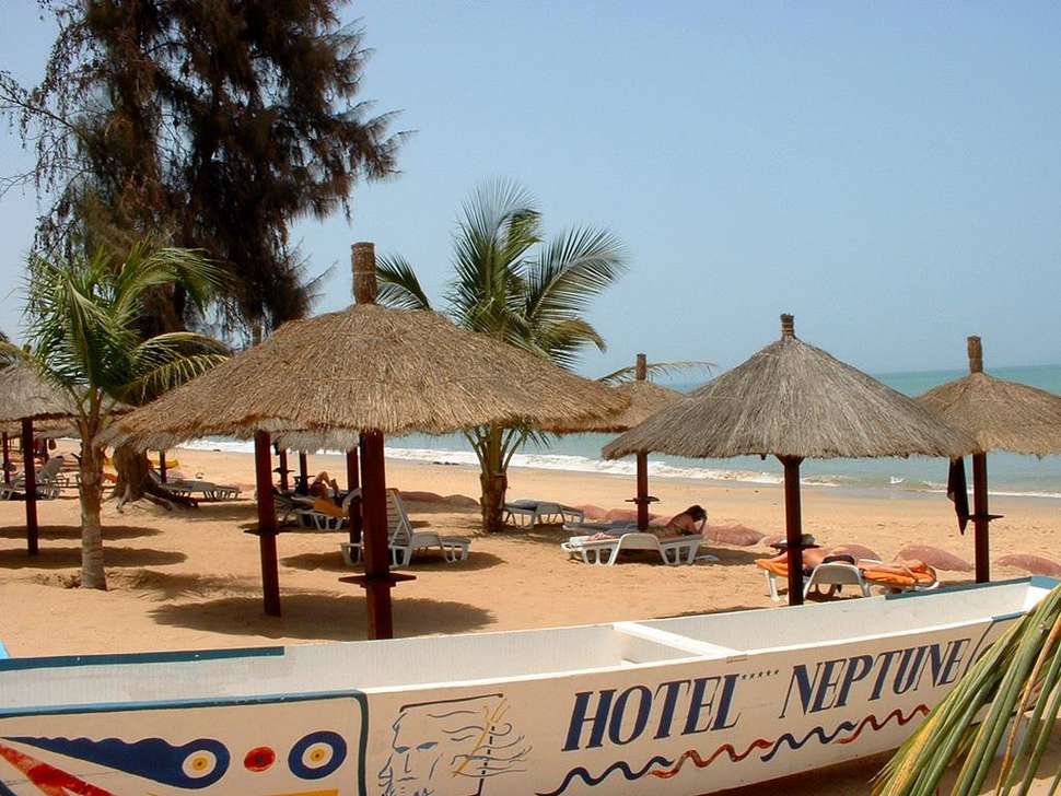 Een foto van het strand bij Hotel Neptune