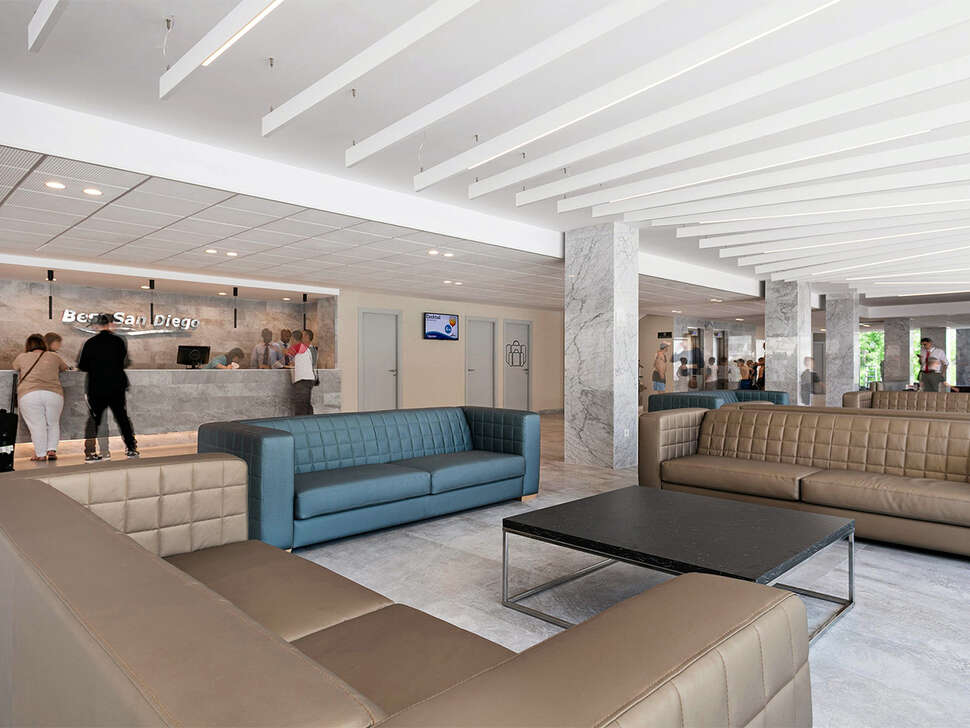 Een foto van het interieur van Hotel Best San Diego