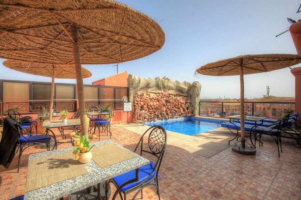 Een foto van het zwembad bij Hotel Mont Gueliz