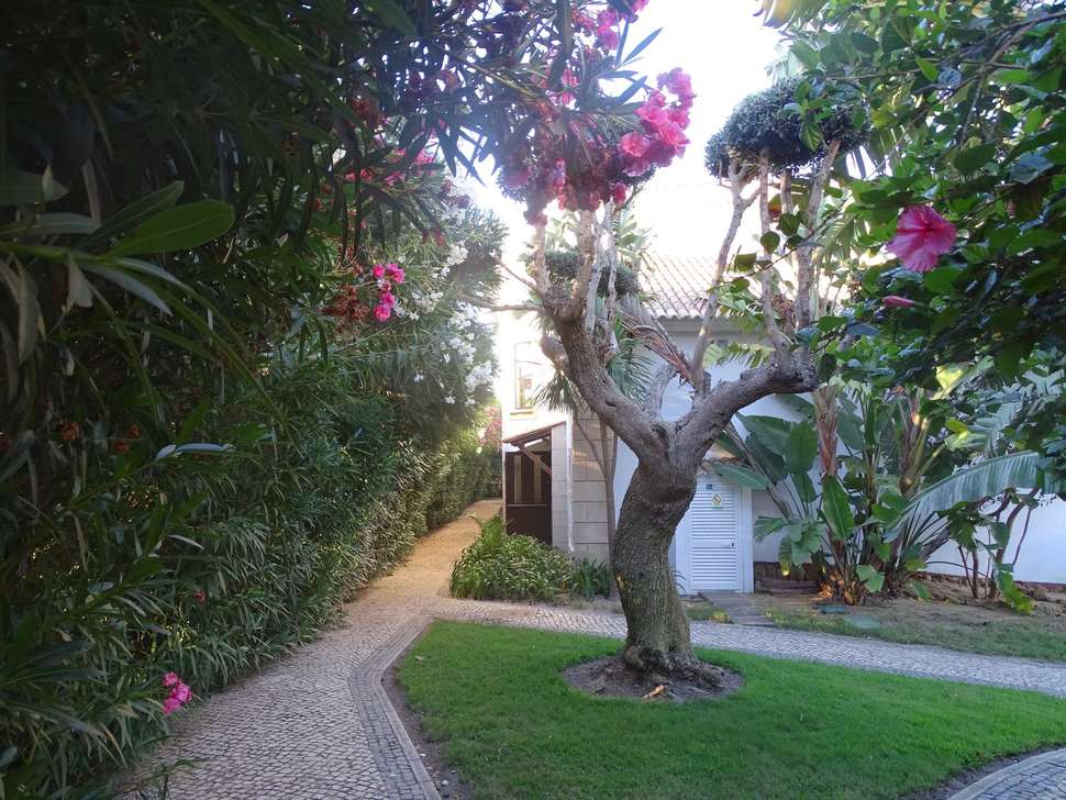 Ein Foto von der Terrasse im Luzmar Villas