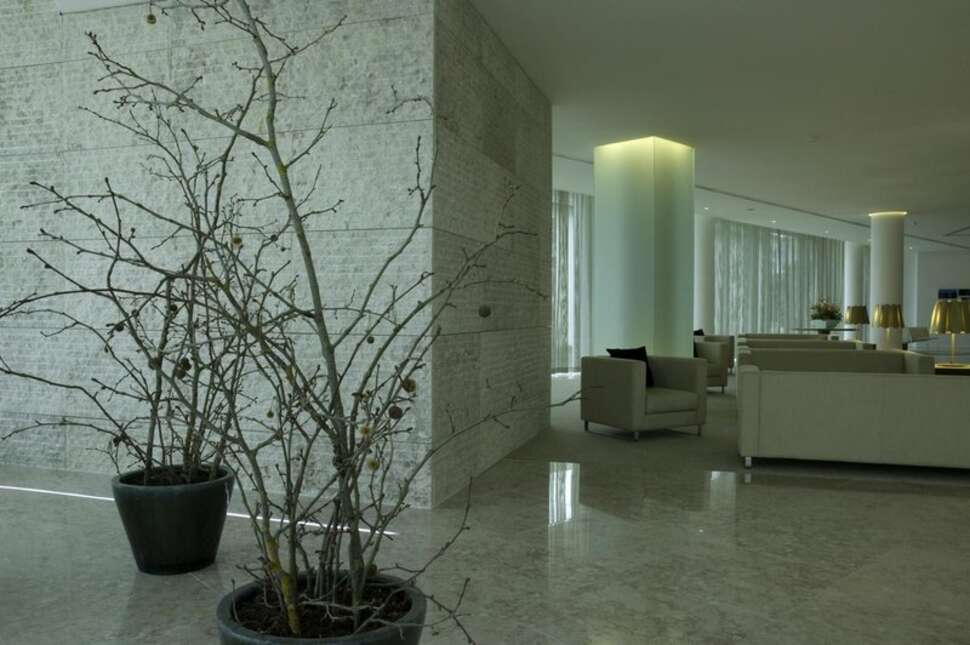 Een foto van het interieur van Hotel Santa Maria