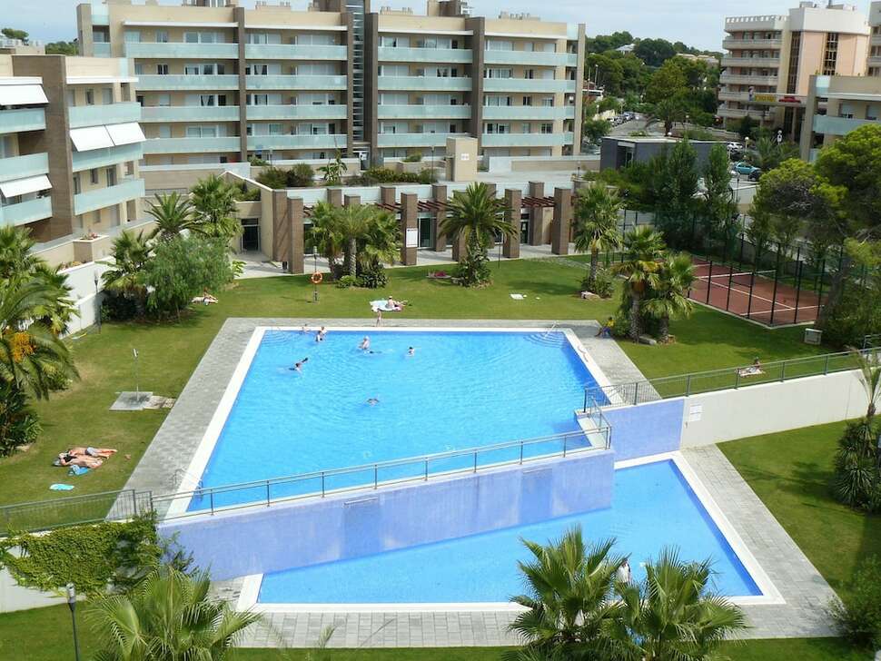 Een foto van het zwembad bij Appartementen Ibersol Spa Aqquaria