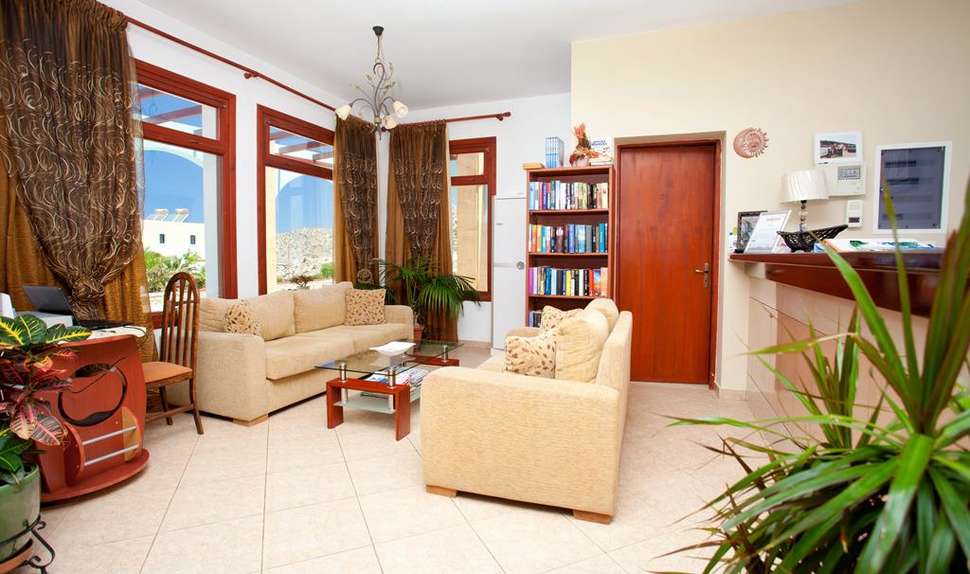 Een foto van het interieur van Appartementen Golden Sun