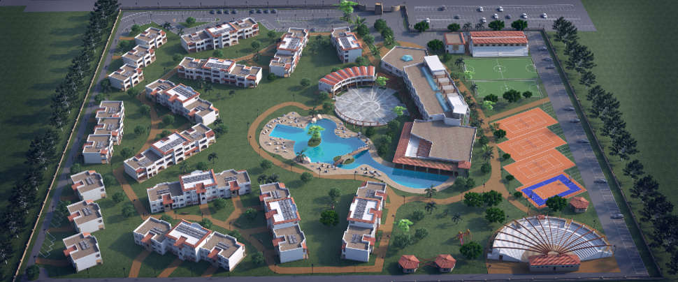 Een foto van de buitenkant van Danaide Resort