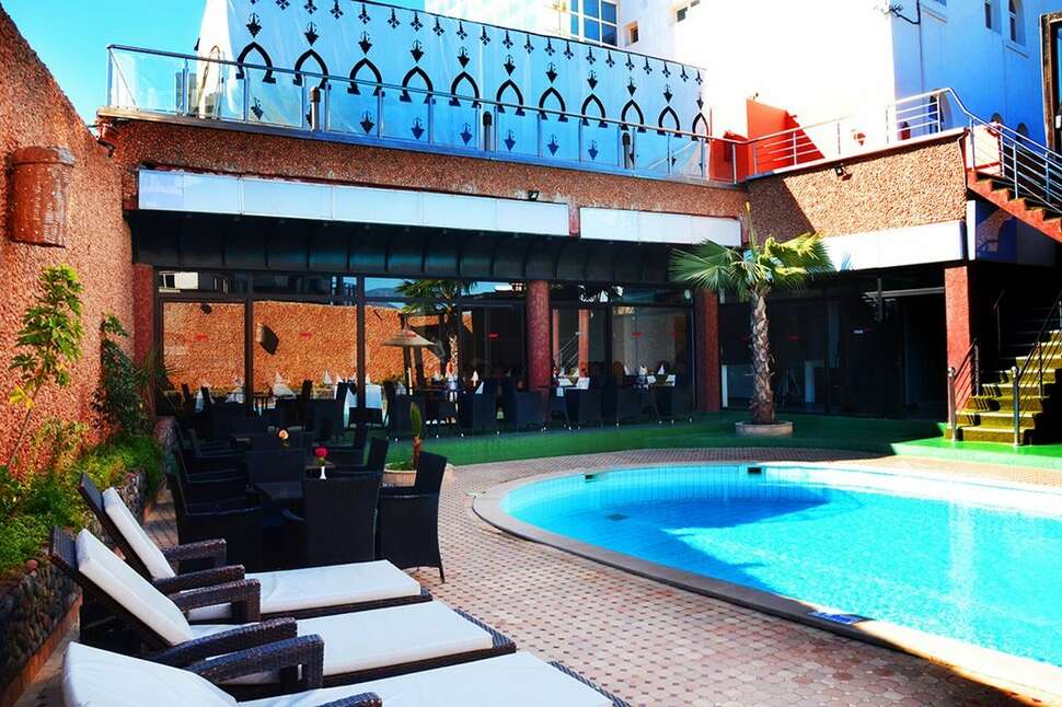 Een foto van het zwembad bij Omega Hotel Agadir