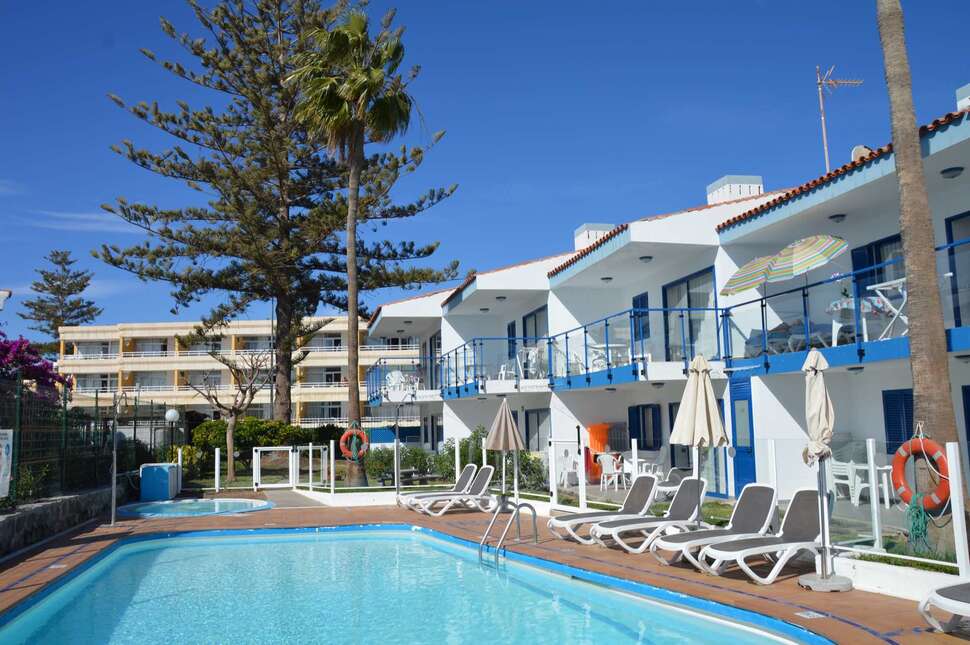 Ein Foto vom Pool im Apartments Los Caribes I