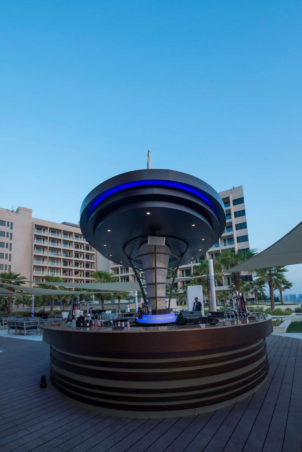 Een foto van de buitenkant van Crowne Plaza Abu Dhabi Yas Island