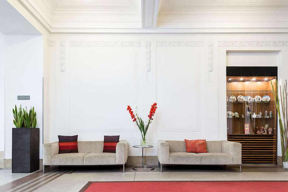 Een foto van het interieur van NH Wien Belvedere