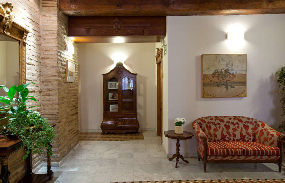 Een foto van het interieur van Hotel Ad Hoc Monumental