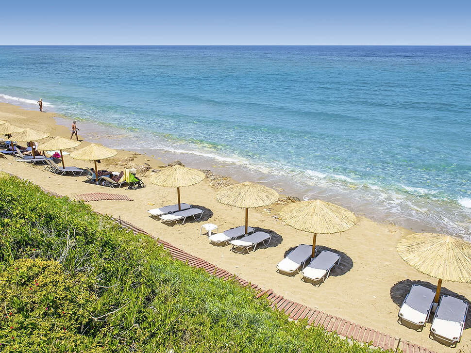 Een foto van het strand bij Scaleta Beach Hotel