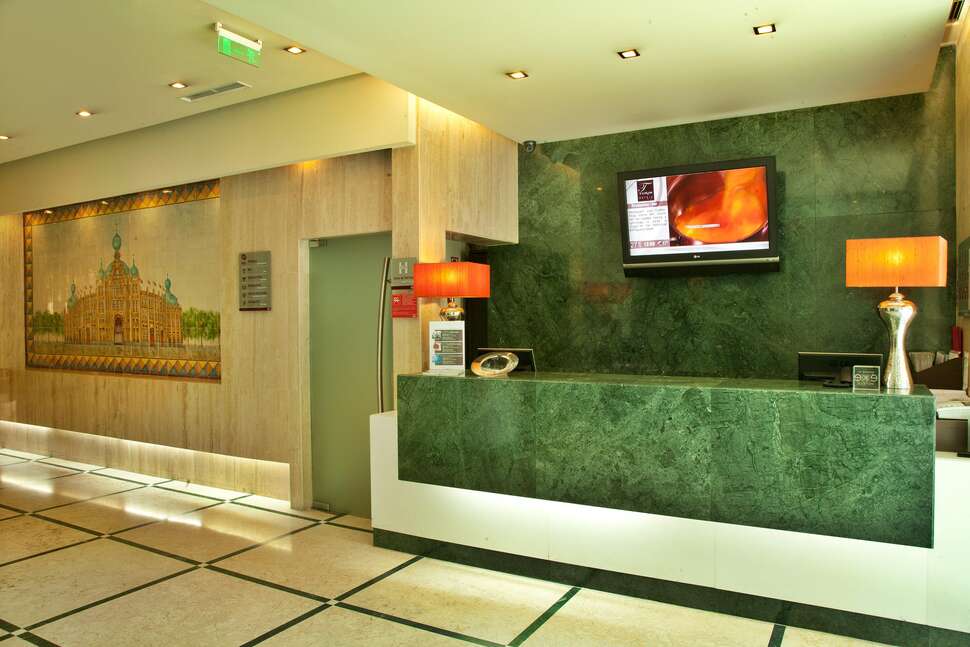 Een foto van het interieur van Turim Iberia Hotel