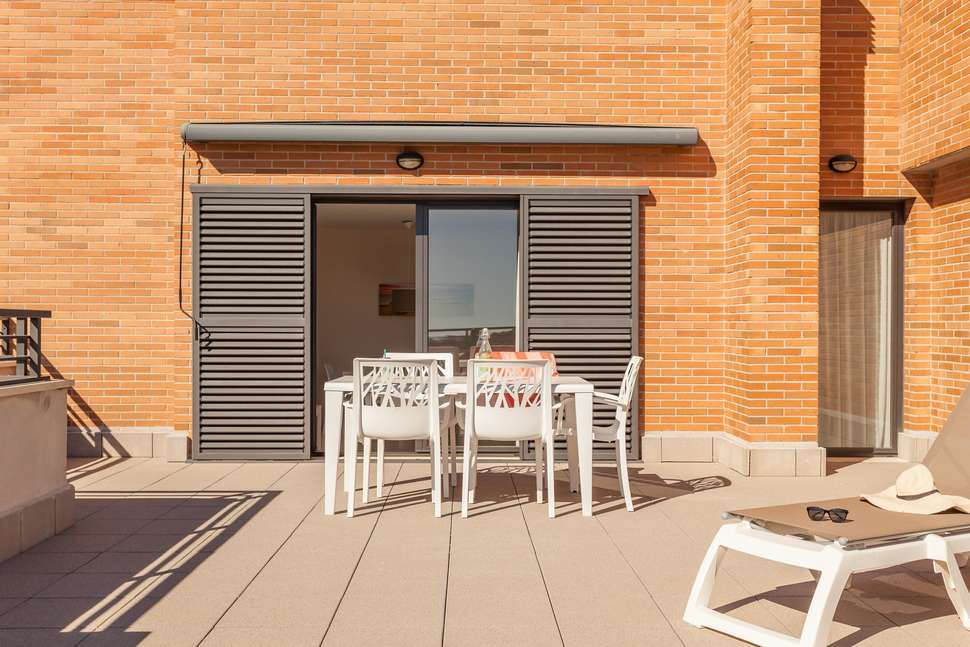 Een foto van het terras bij Pierre & Vacances Residence Salou