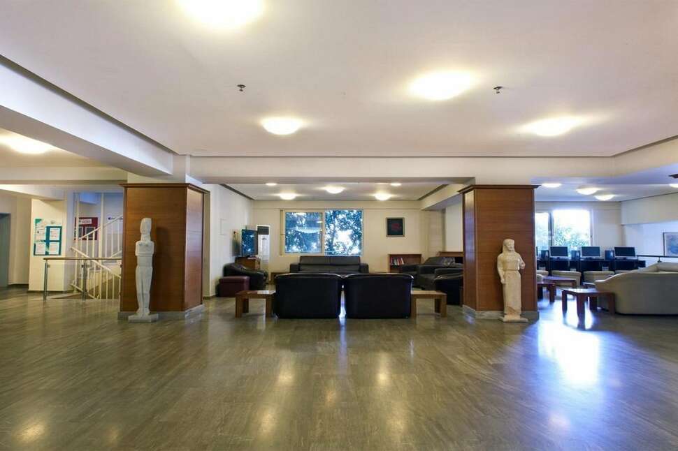 Een foto van het interieur van Hotel Marilena