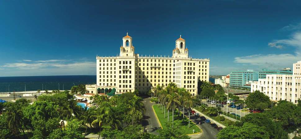 Ein Foto von der Außenansicht des Hotel Nacional de Cuba