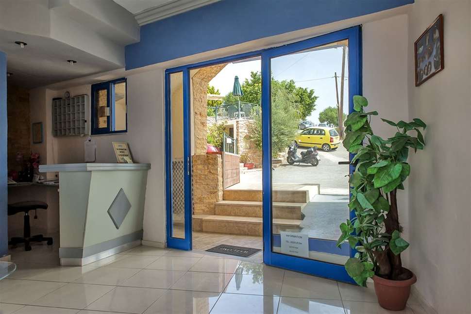 Een foto van het interieur van Appartementen Ariadne