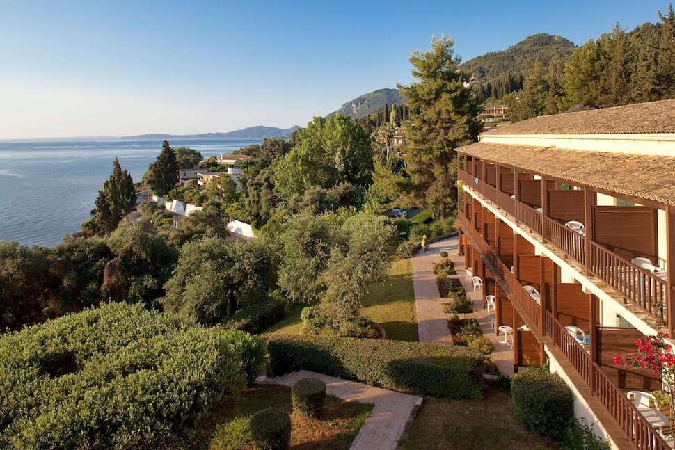 Ein Foto von der Außenansicht des Aeolos Beach Resort