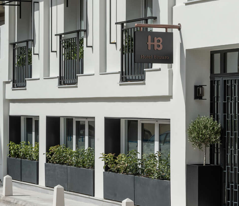 Ein Foto von der Außenansicht des Bitzaro Hotel