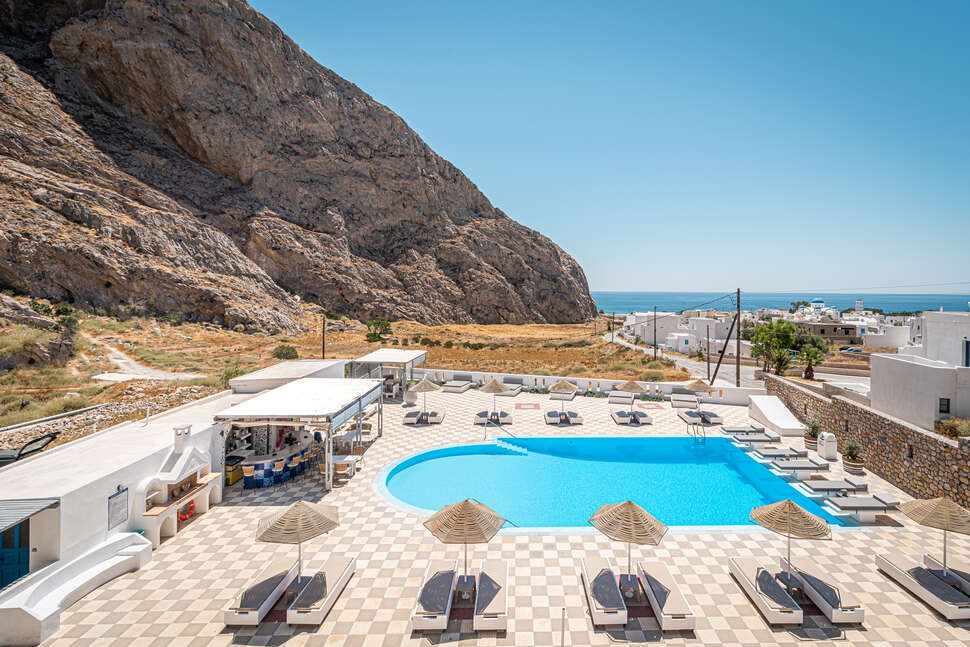 Ein Foto vom Pool im Marianna Hotel