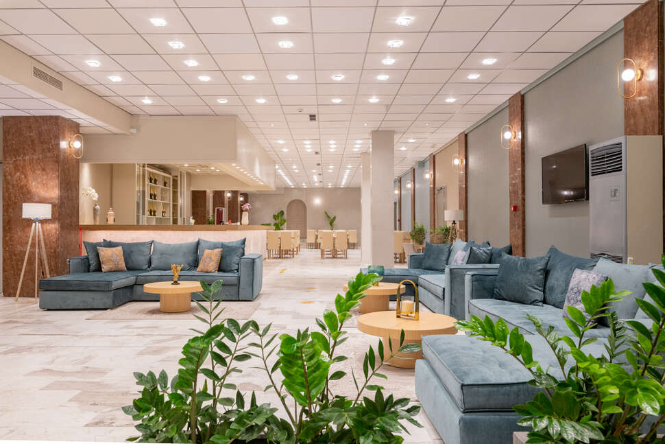 Een foto van het interieur van Tzante Hotel