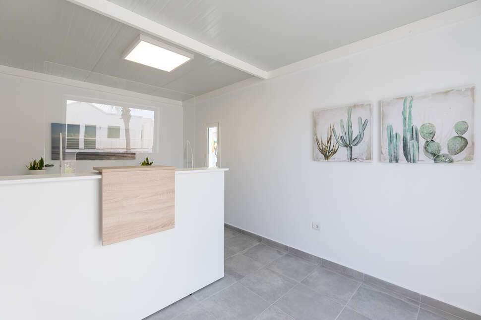Een foto van het interieur van Aloe Appartementen
